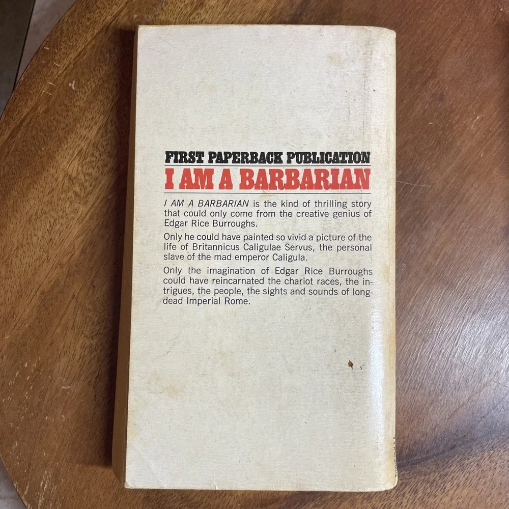 Edgar Rice Burroughs: I am a Barbarian‎ 1st Ed. & Back to the Stone Age 13th Ed.